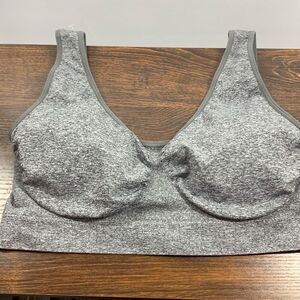 Fitwell Women's Pullover Under Wire Sports Bra Heather Gray Size 3X NWOT